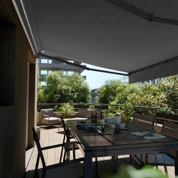 Calima Manual Awning Grey Fab 3X2m