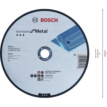 STRAIGHT CUTTING STANDARD METAL 230MM
