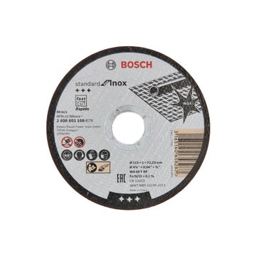 RAPIDO STRAIGHT CUTTING STD INOX 115MM