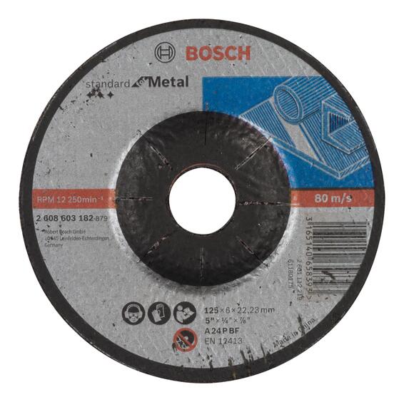 STD METAL GRINDING DEPRESSED CENTR 125MM