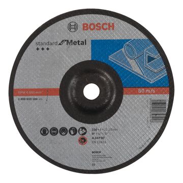 STD METAL GRINDING DEPRESSED CENTR 230MM