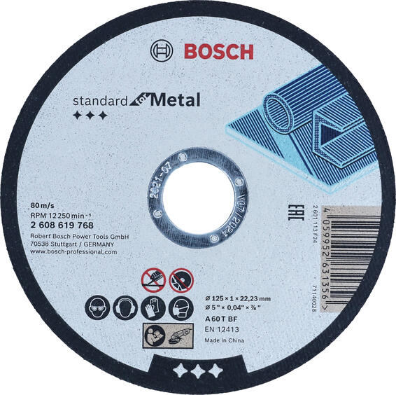 STRAIGHT CUTTING STANDARD METAL 125MM