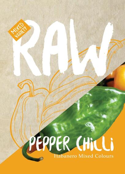 Raw seed chillie pepper habanero mix