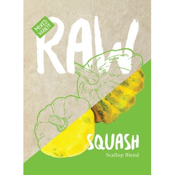 Raw seed squash scallop blend