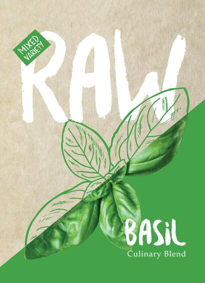 Raw seed basil cullinary blend