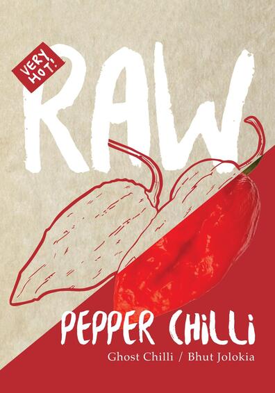 Raw seed chillie pepper ghost bhut jolokia