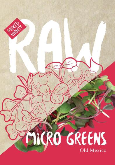 Raw seed micro greens old mexican