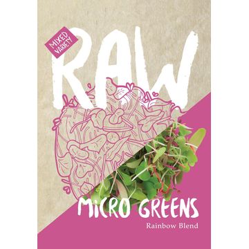 Raw seed micro greens rainbow mix