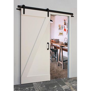 Slide n Space Louisiana Barn Sliding Door White