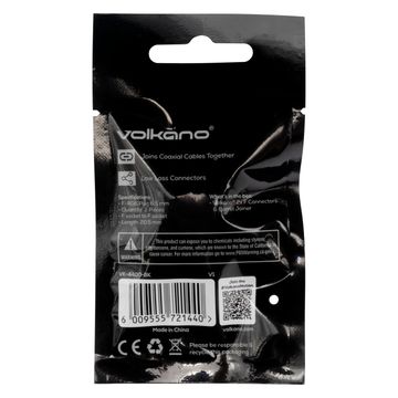 Volkano 2x f connector and barrel joiner
