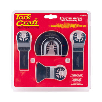 Oscilating floor working kit 4 pieces TORKCRAFT