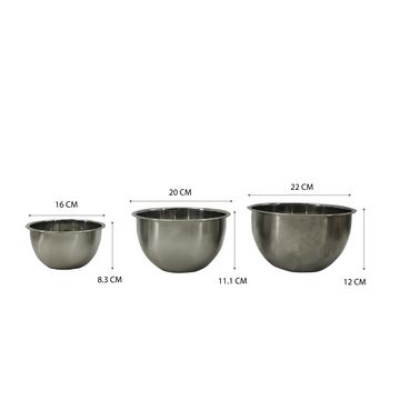 DELINIA LOFT SET OF 3BOWLS S/M/L