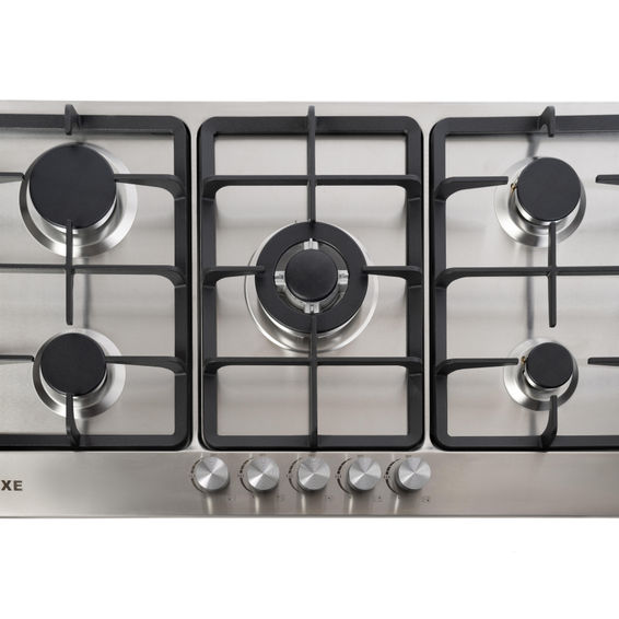 Luxe 5burner Gas Hob LU/SS-90cm Stainless Steel