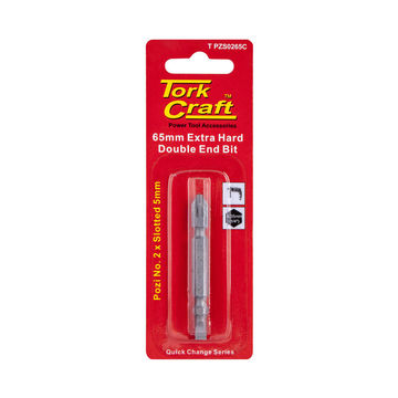 Screwdriver bit D/End Pz2x5mm Sl.65mm TORKCRAFT