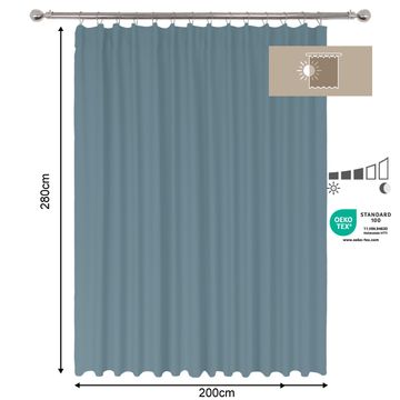 Inspire gtht kalpe curtain aqua 200x280cm