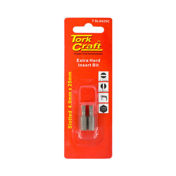 S/D Insert bit 4mmx25mm set of 2 TORKCRAFT