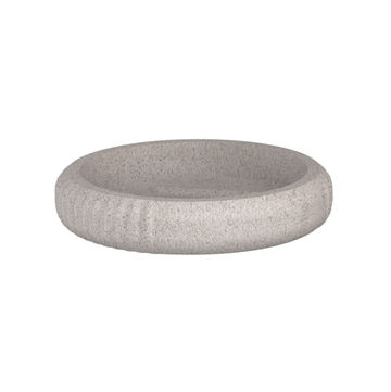 Ribbed soap dish stone