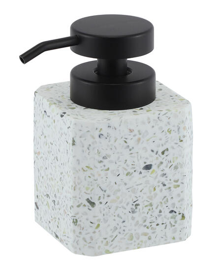 Terrazzo soap dispenser white  
