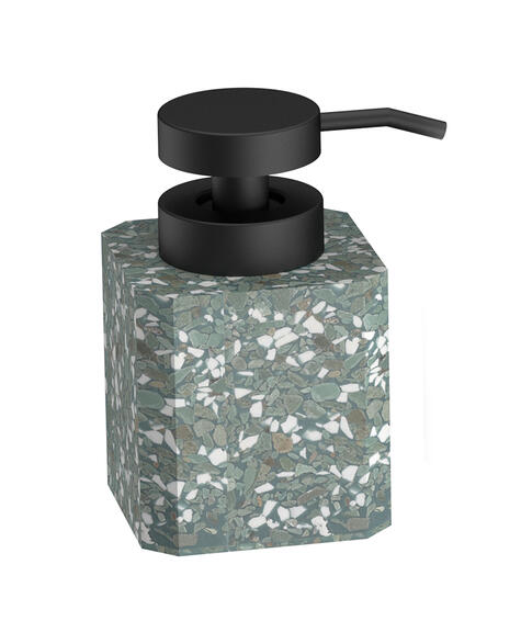 Terrazzo soap dispenser green 