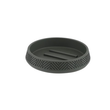 Chev soap dish green