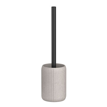Ribbed toilet brush  stone 