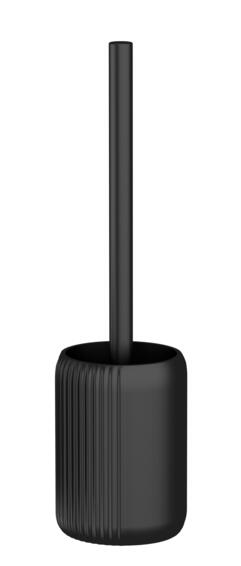 Ribbed toilet brush black