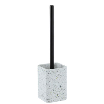 Terrazzo toilet brush white 