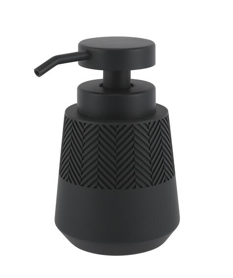 Chev soap dispenser black 