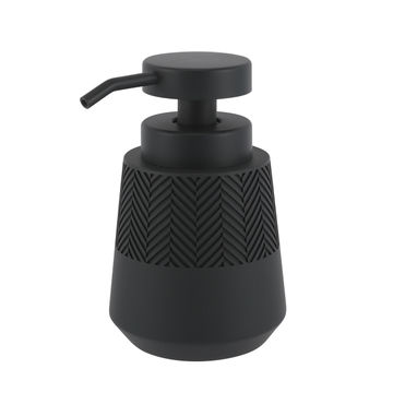 Chev soap dispenser black 