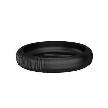 Ribbed soap dish black
