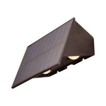 Solar indirect wall lamp abs ww dimm