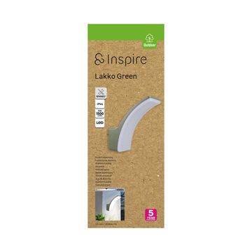 WALL LAMP LED 1500LM CW ALU GREEN IP5