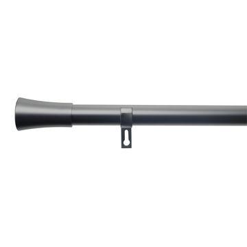 Inspire curtain rod kit d28 matte nickel extendable from 120cm - 210cm (includes brackets and finals) 