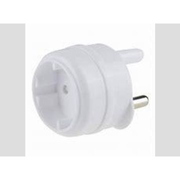 Adaptor schuko white 16A