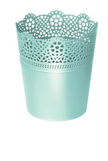 Pot, Plastic Pot, Lace, PROSPERPLAST, 14cm