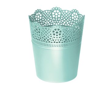 Pot, Plastic Pot, Lace, PROSPERPLAST, 14cm