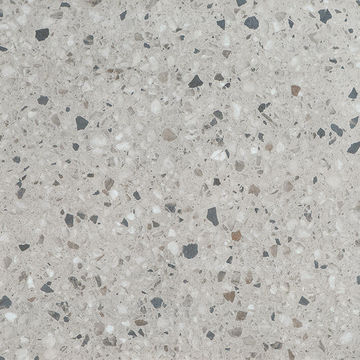 Floor tile porcelain terazzo light grey 600x600mm