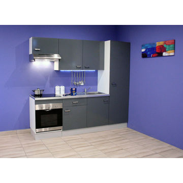 Kitchen Cupboard Set One Box L240Cm Grey All Included