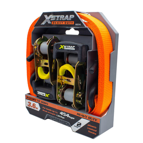Xs h/d ratchet tie down3.6m 2p