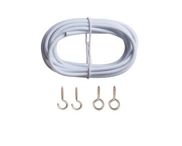 Curtain Cable INSPIRE Bar Gaine Kit White 250cm Long