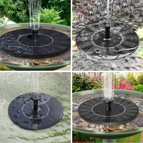 Floating solar fountain