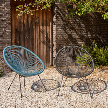 1P ACAPULCO CHAIR DARK GREY