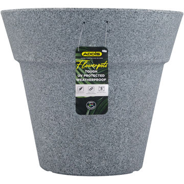 Addis modena flower pot 27cm grey