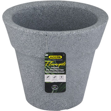 Addis modena flower pot 28cm grey