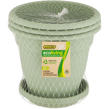 Addis venus pot&saucer26cmx3 netting eco green