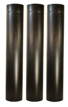 Panadero Flue Kit  Pipe  Matt  Black 150mm 