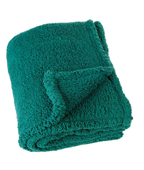 Teddy throw teal 130x150cm
