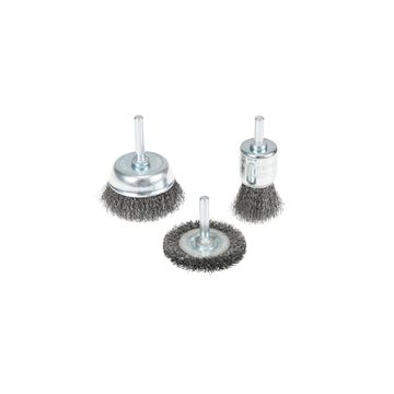 1P 3PC SET DRILL BRUSHES 28/50/55MM
