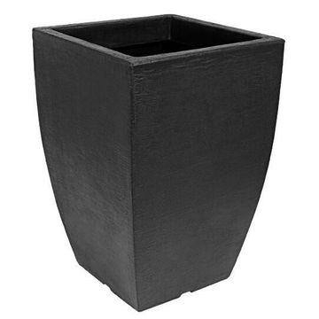 Addis palermo rattan pot 37.5cm graphite