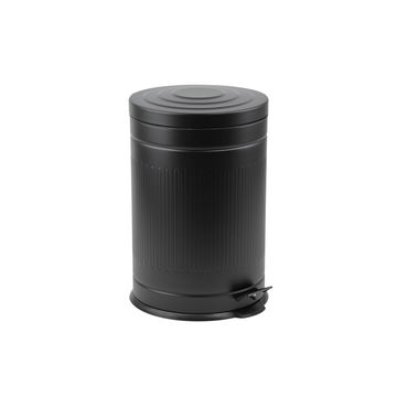Kitchen dustbin 20l with pedal matt black 